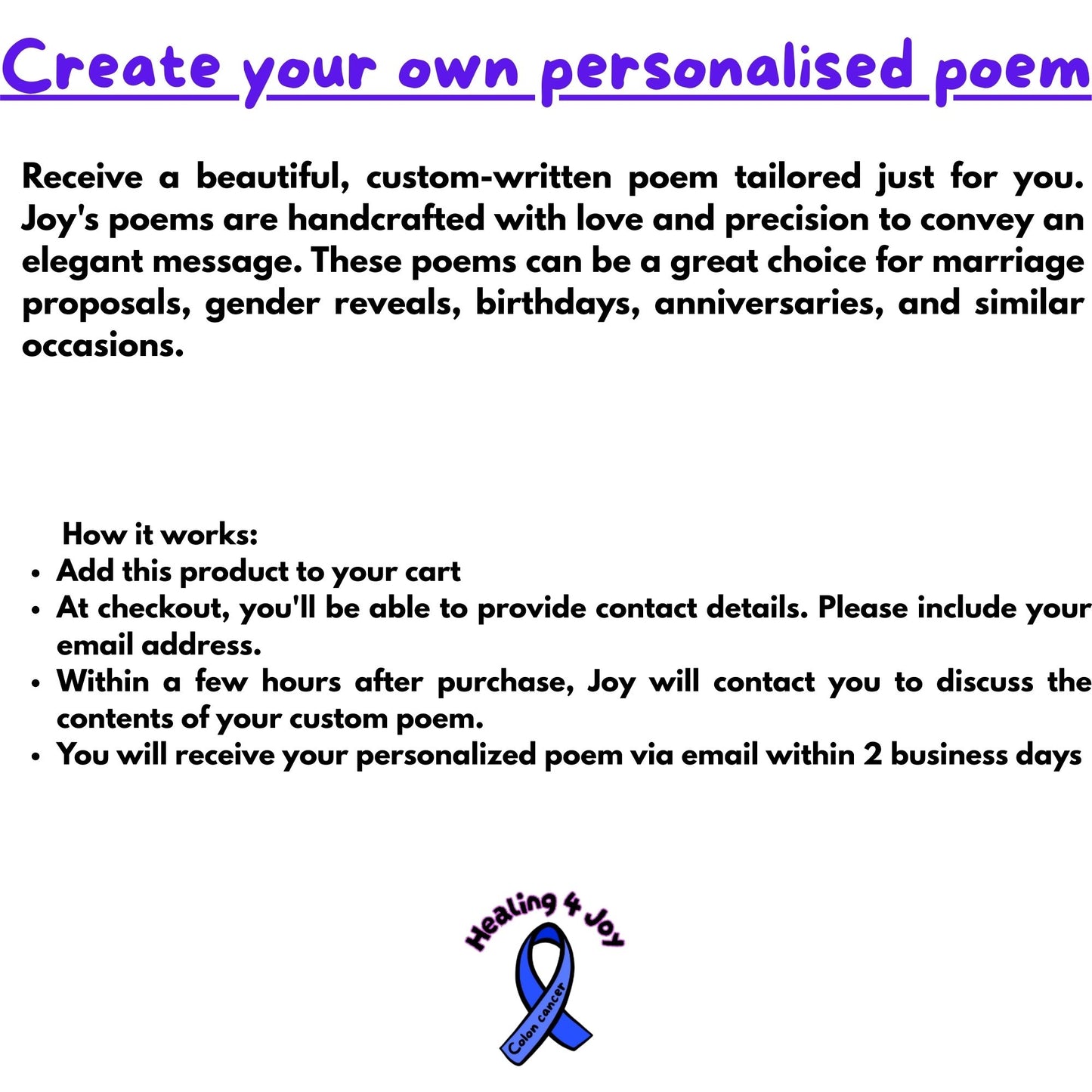 Personalised Poem