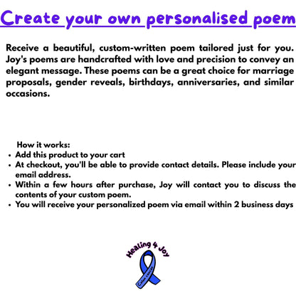 Personalised Poem